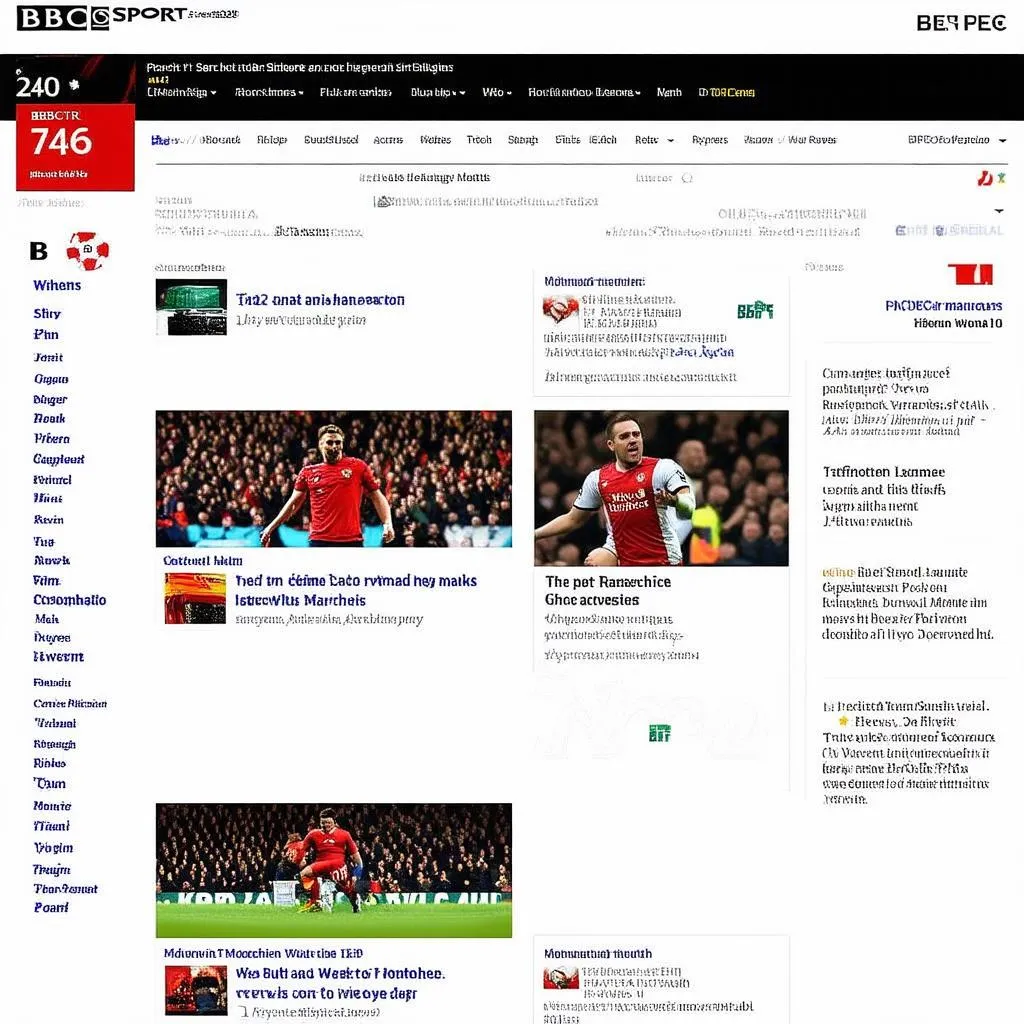 Website BBC Sport