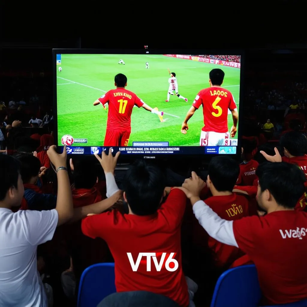 Bóng đá Việt Nam Lào VTV6