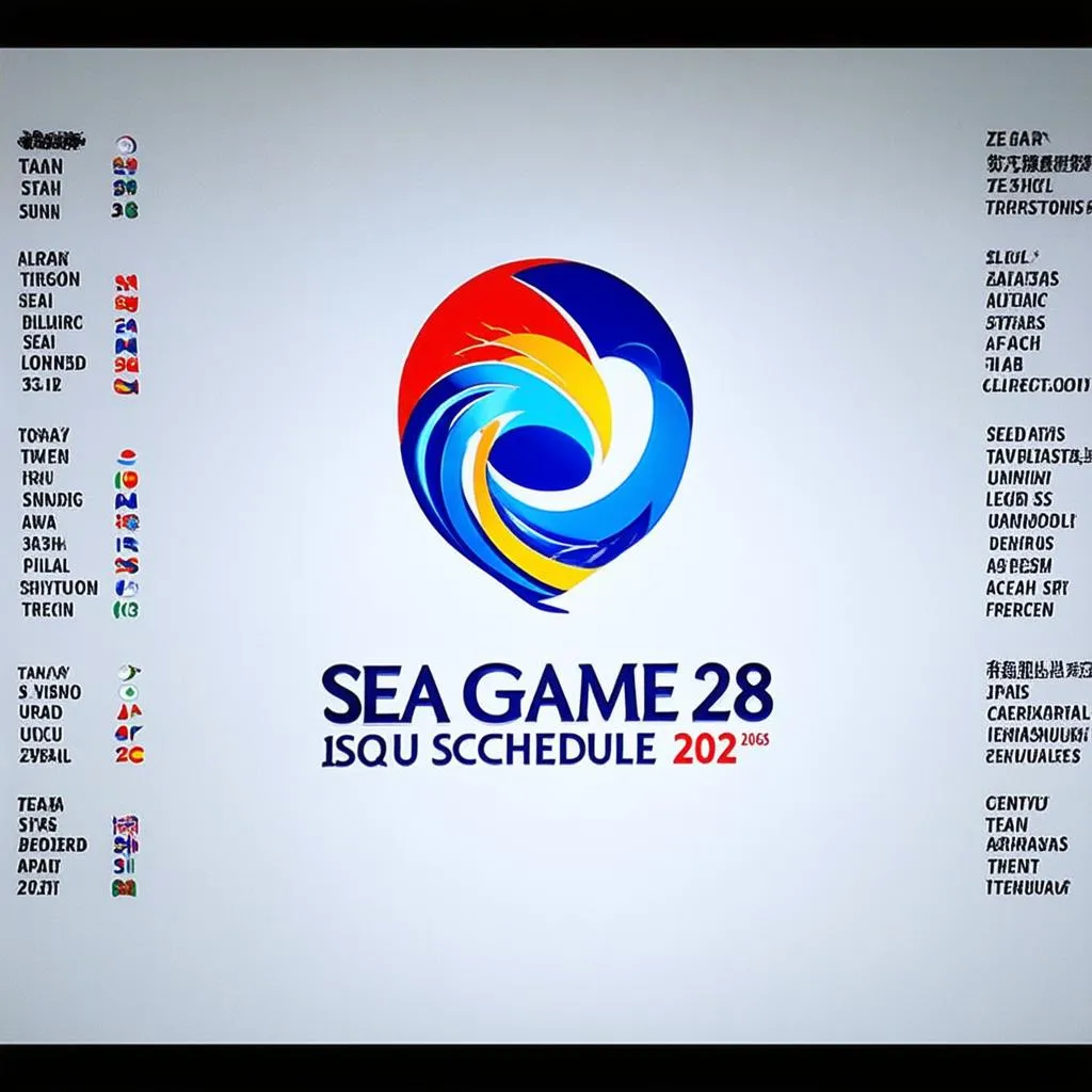 Lịch thi đấu SEA Games 28