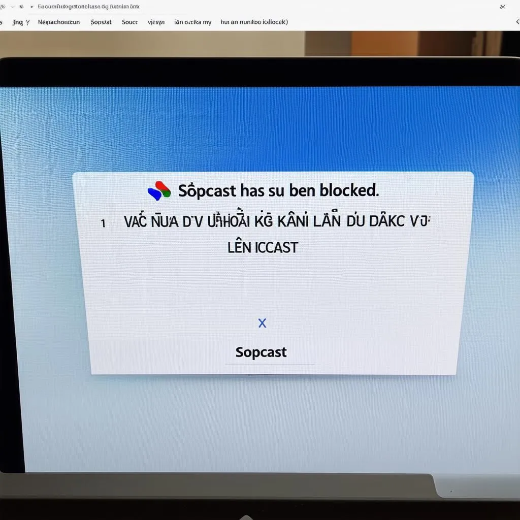 Sopcast bị chặn
