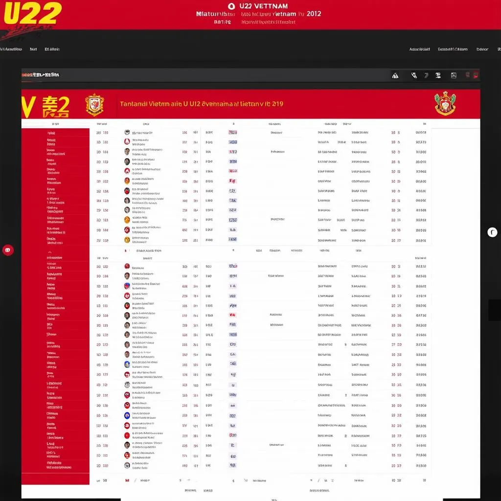 Lịch thi đấu U22 Việt Nam 2019 trên Vnexpress