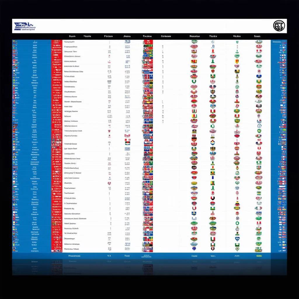 Bảng xếp hạng bóng đá thế giới