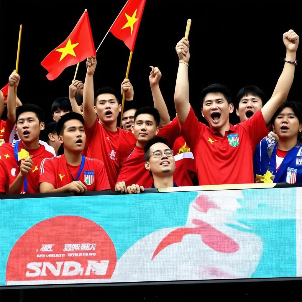 Cổ vũ đội tuyển Việt Nam tại ASIAD 2018