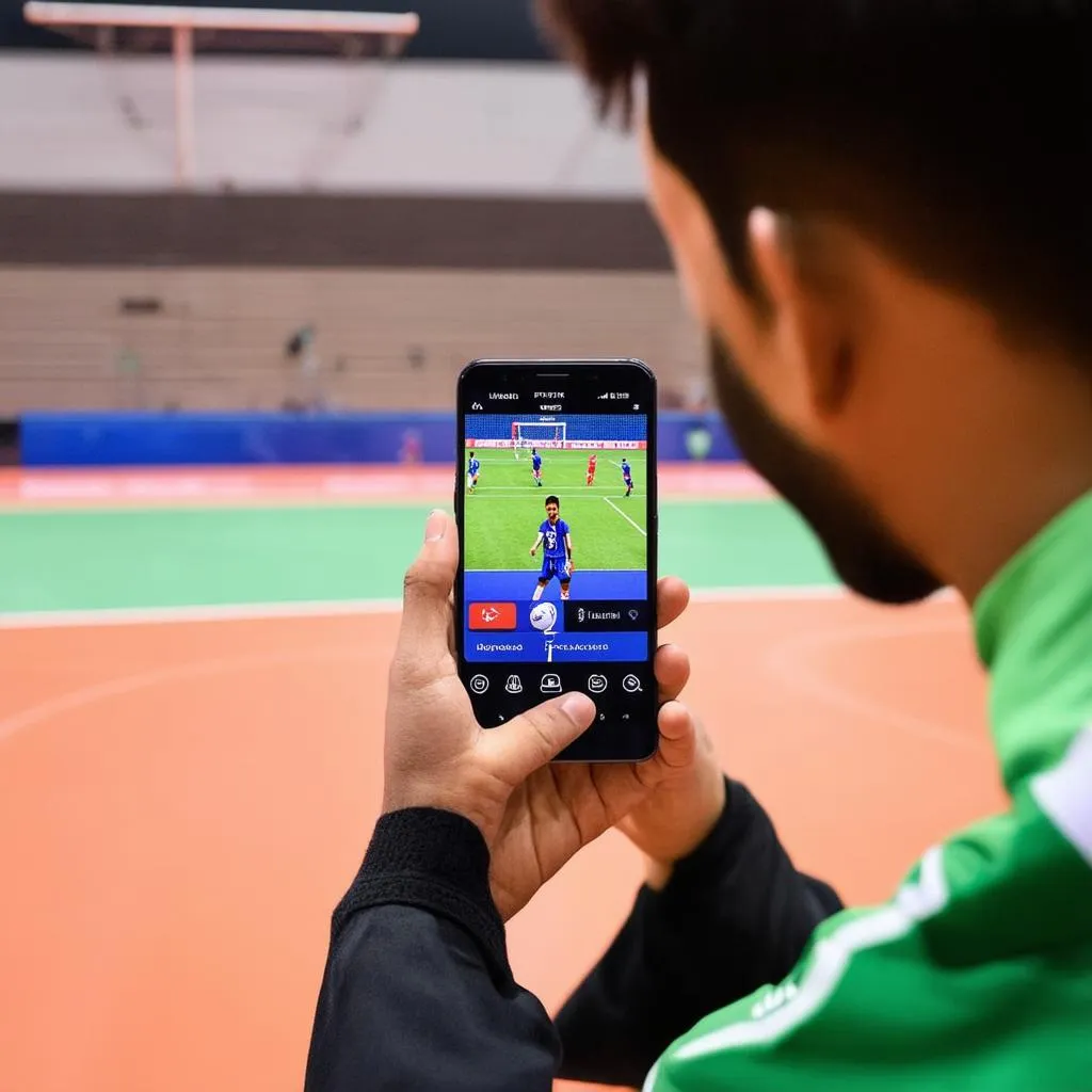 Xem bóng đá trực tuyến futsal trên điện thoại