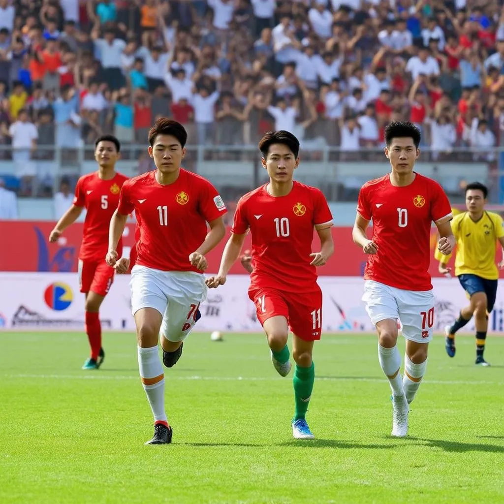 Bóng đá U19 Việt Nam với Hàn Quốc