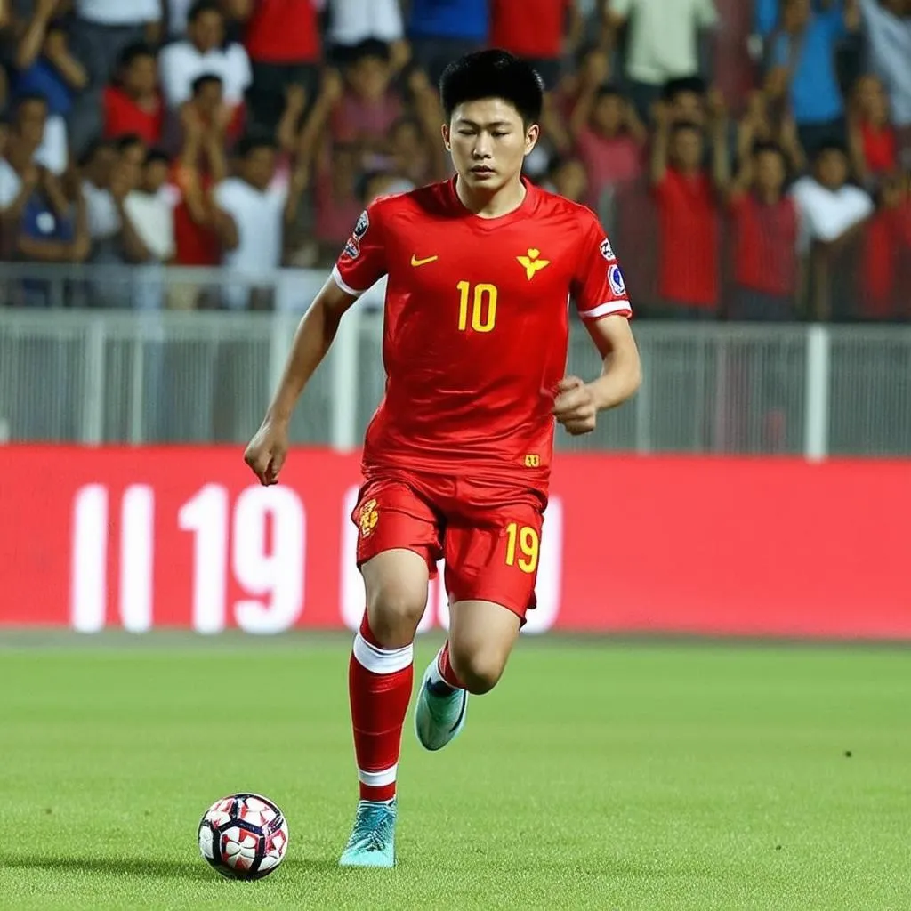 Trận đấu bóng đá U19 Việt Nam