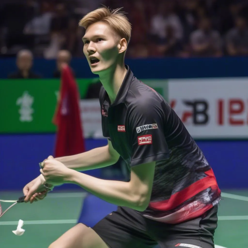 Kết quả trận chung kết đơn nam BWF Basel 2019, tay vợt Viktor Axelsen của Đan Mạch chiến thắng trước Kento Momota của Nhật Bản