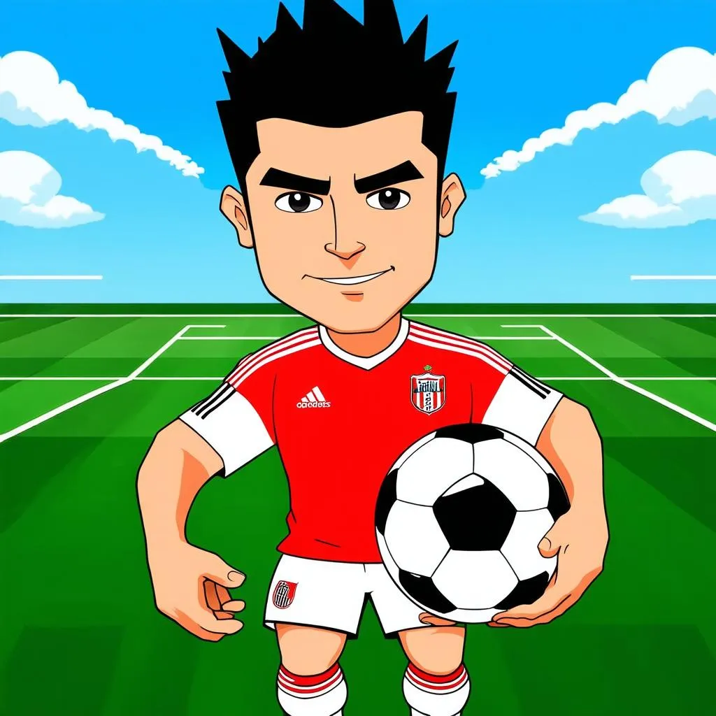 Cartoon Soccer Player