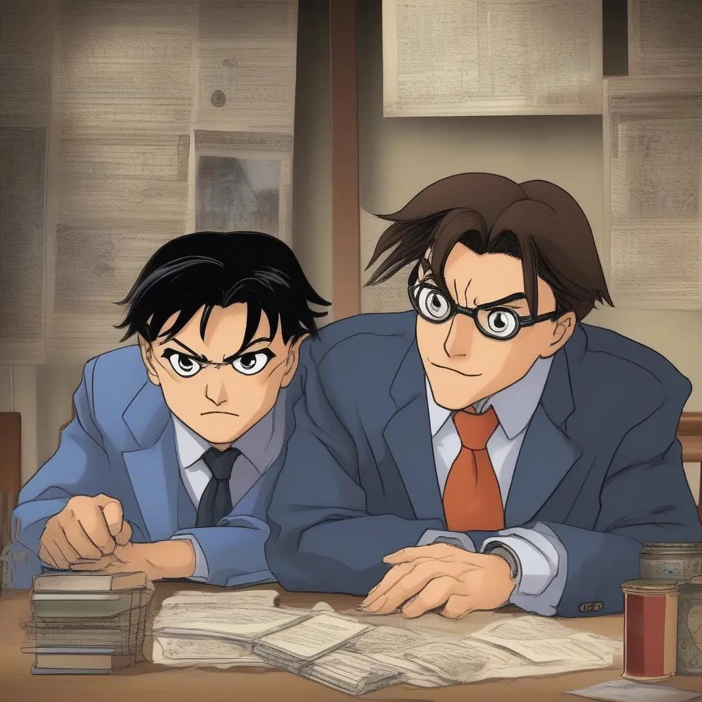 Conan với Heiji Hattori