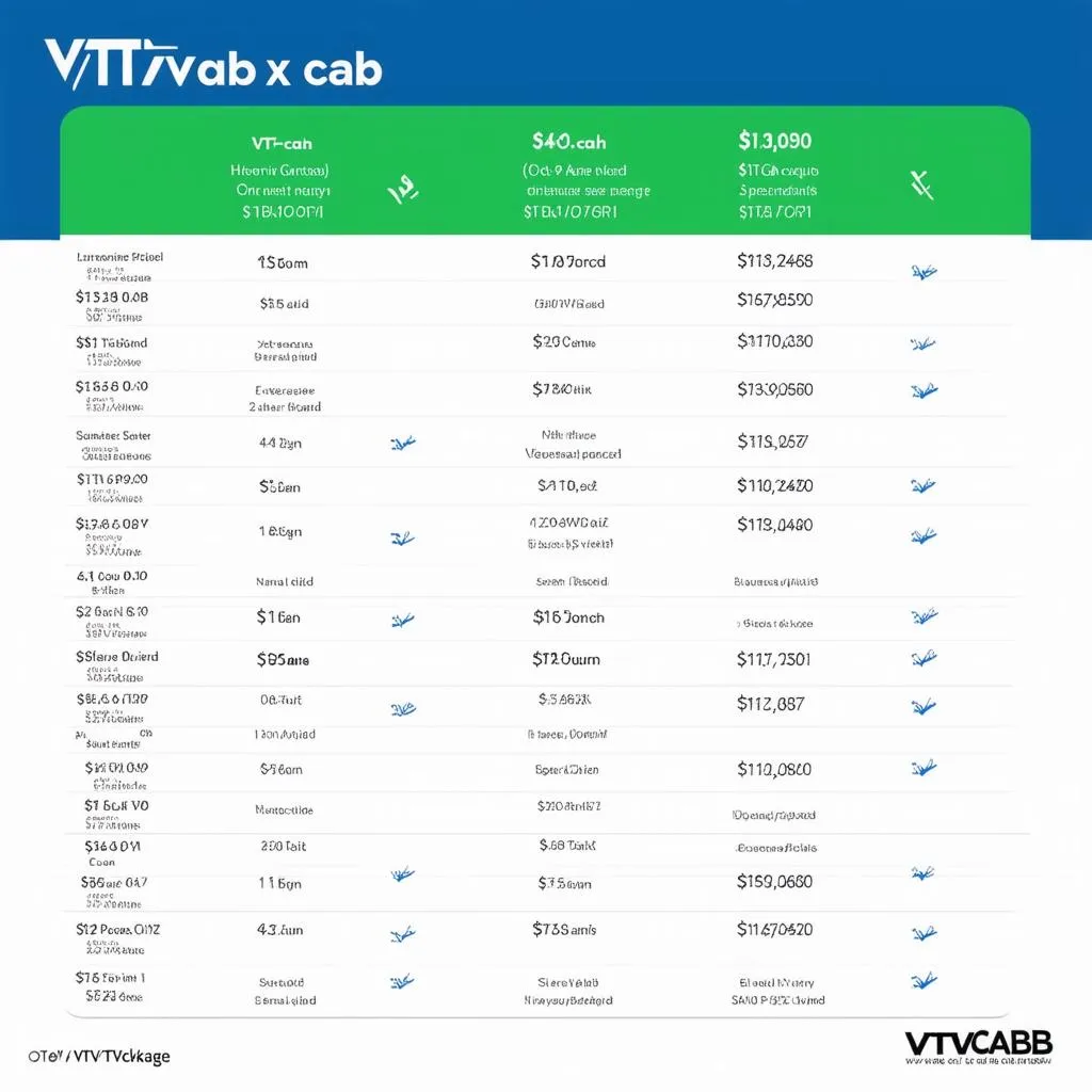 Giá gói dịch vụ VTVcab