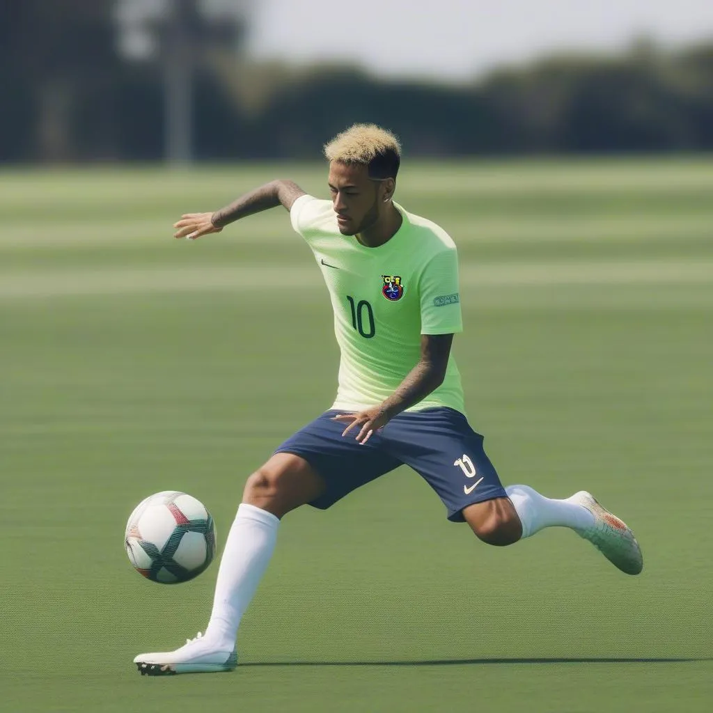 Cách kẻ vạch Neymar