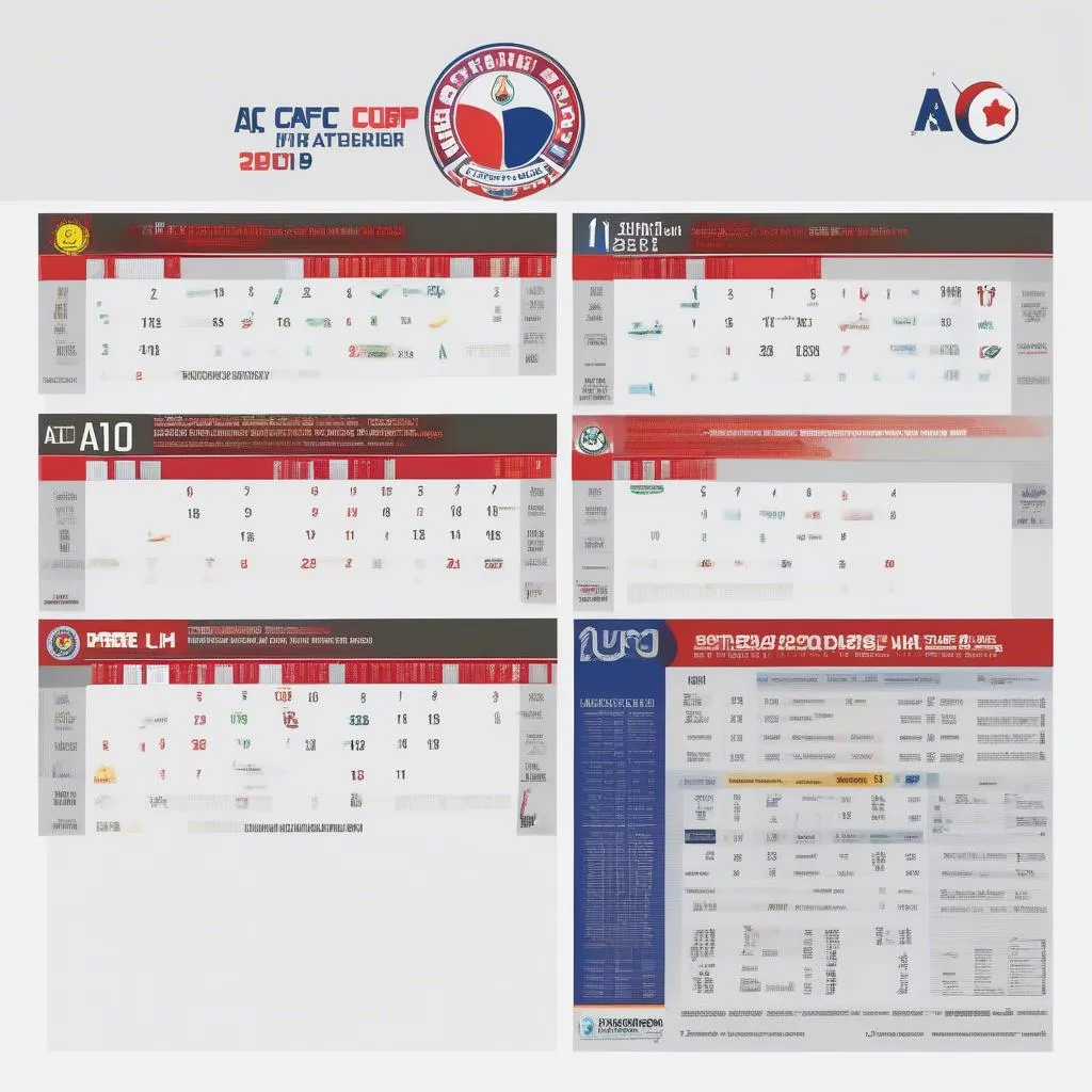 Lịch thi đấu AFC Cup 2019