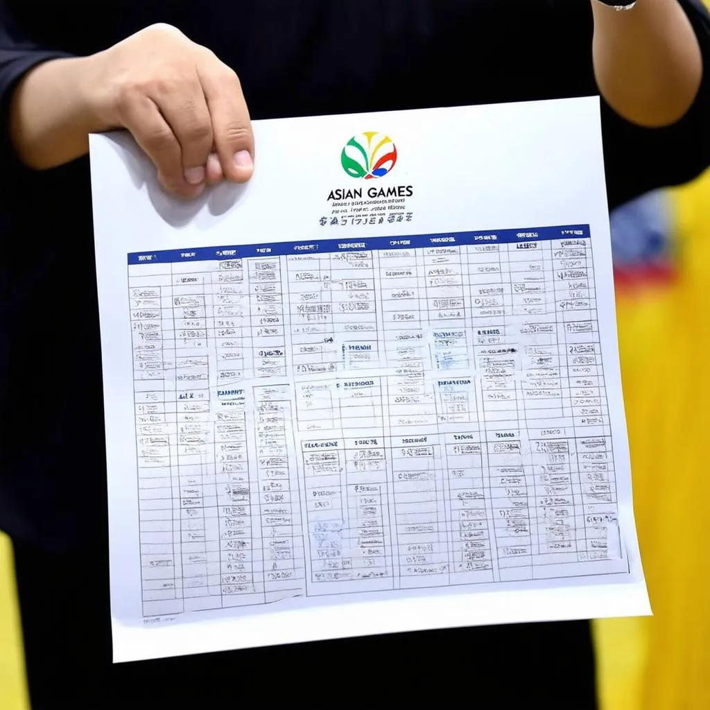 Lịch thi đấu Asiad 2023