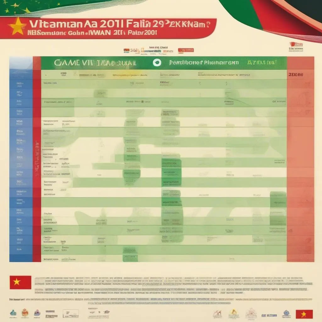 Lịch thi đấu Asiad Việt Nam vs Pakistan