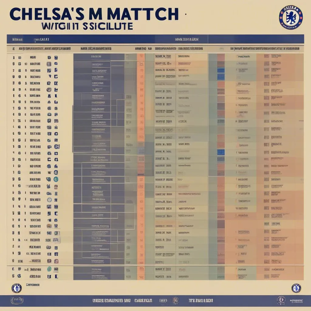 Lịch thi đấu Chelsea tiếp theo