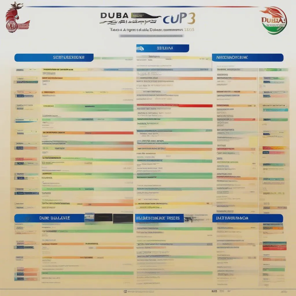 Lịch thi đấu Dubai Cup 2023