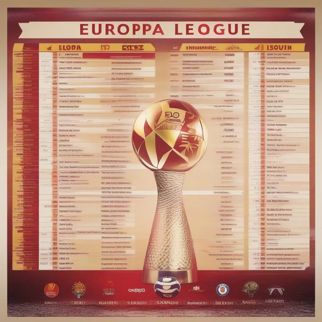 Lịch thi đấu Europa League lượt về