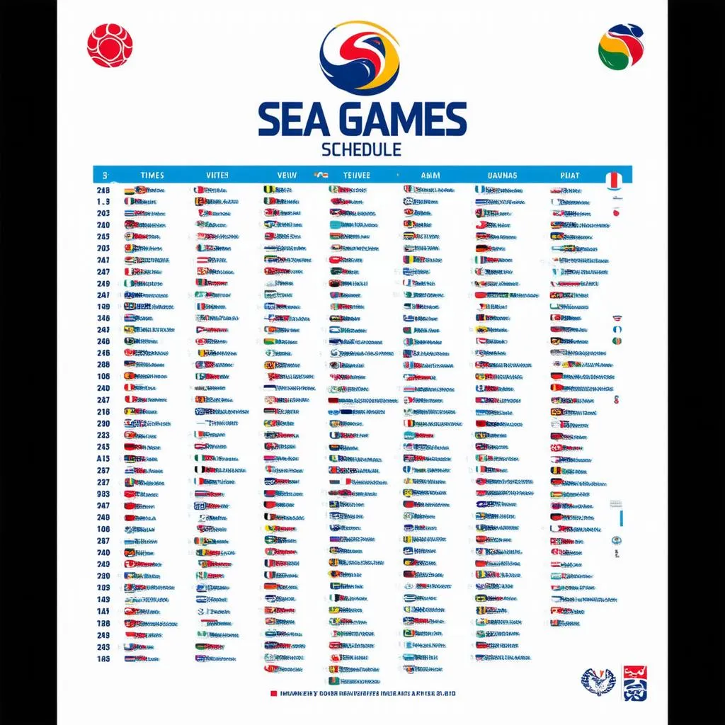 Lịch thi đấu Sea Games