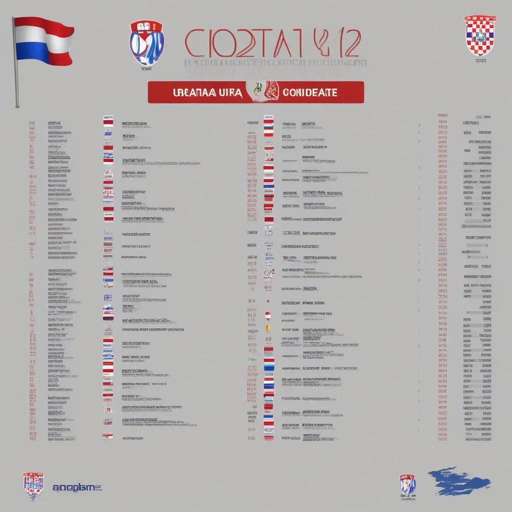 Lịch thi đấu của U21 Croatia