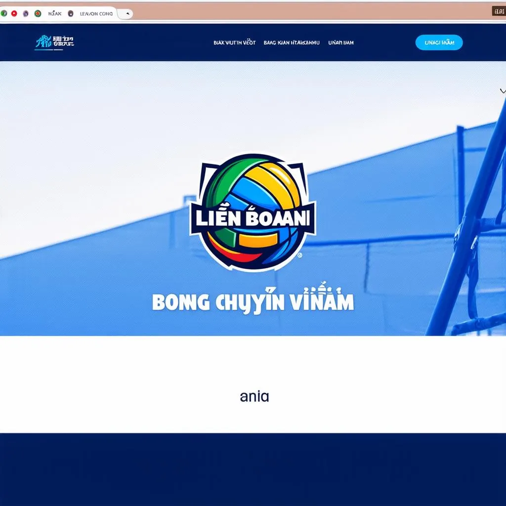 Trang web chính thức của Liên đoàn Bóng chuyền Việt Nam