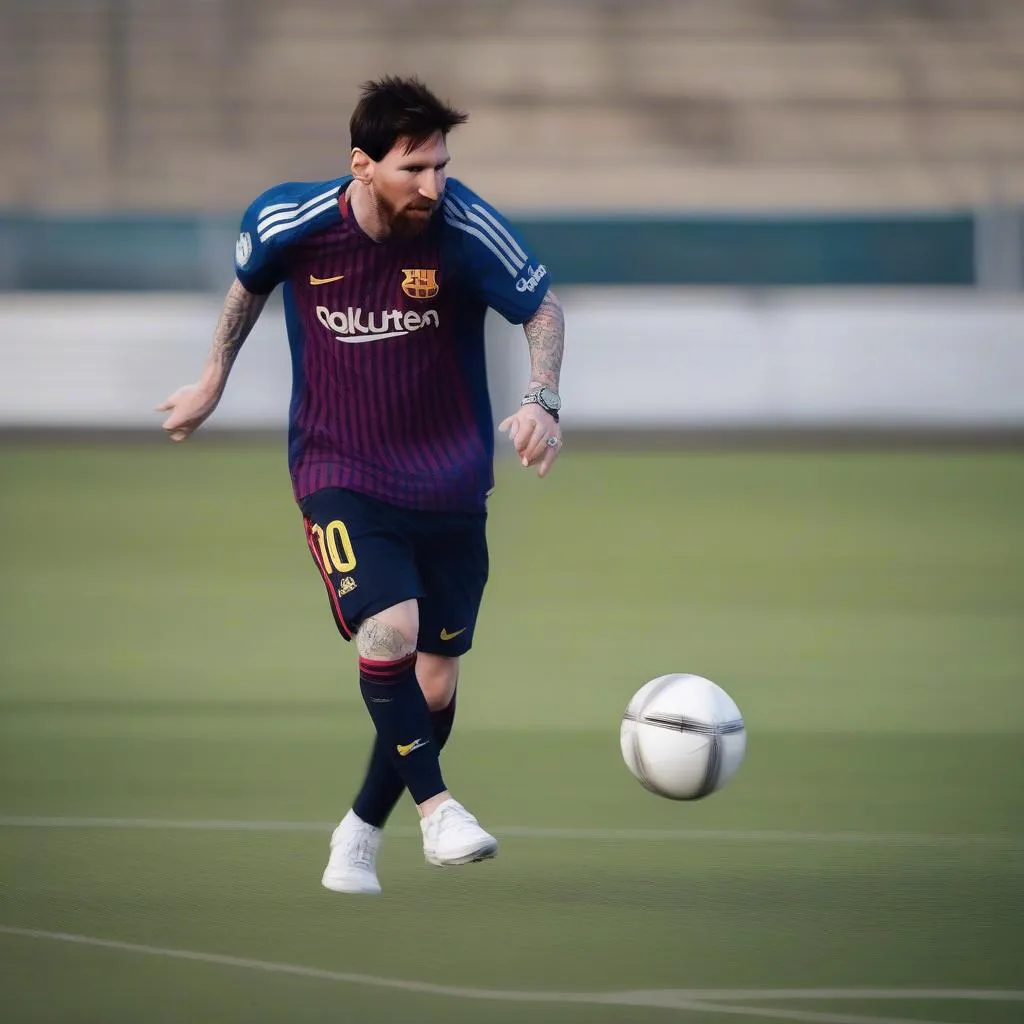 Lionel Messi Tập Luyện Bóng Đá