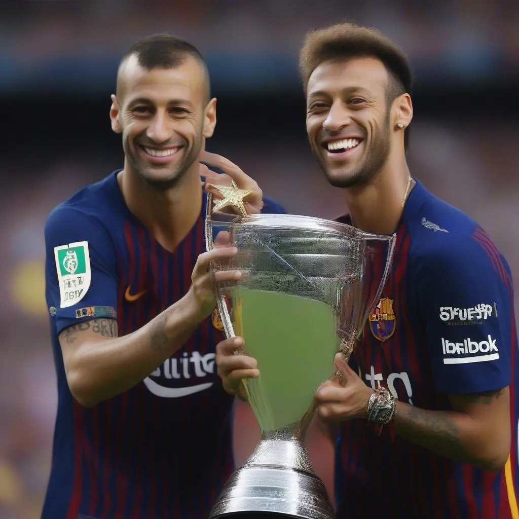 Mascherano và Neymar cùng nhau chinh chiến tại Barcelona