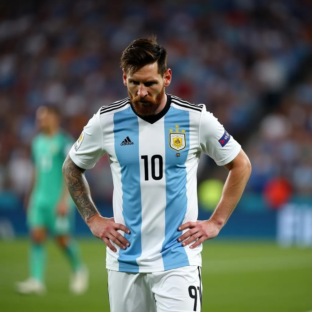 Messi ngã gục trước Iceland