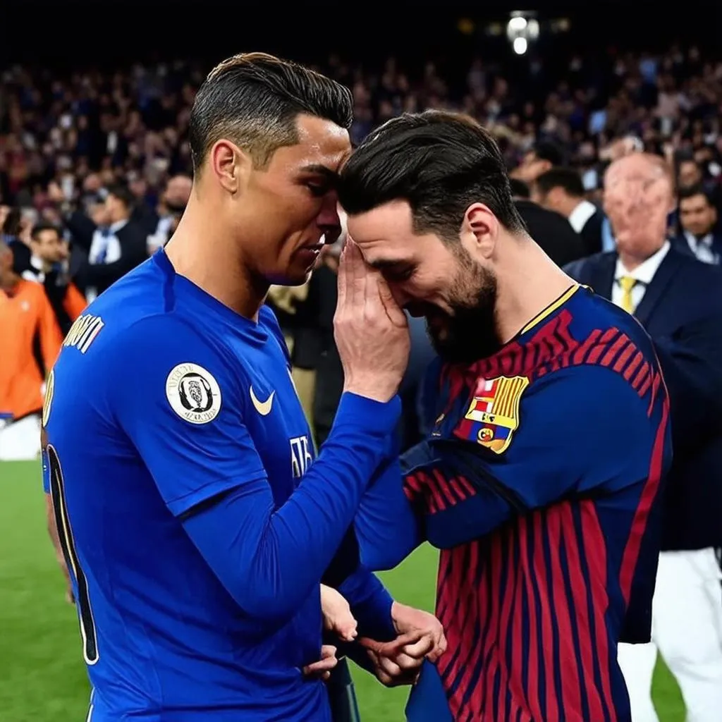 Ronaldo, Messi khóc sau thất bại