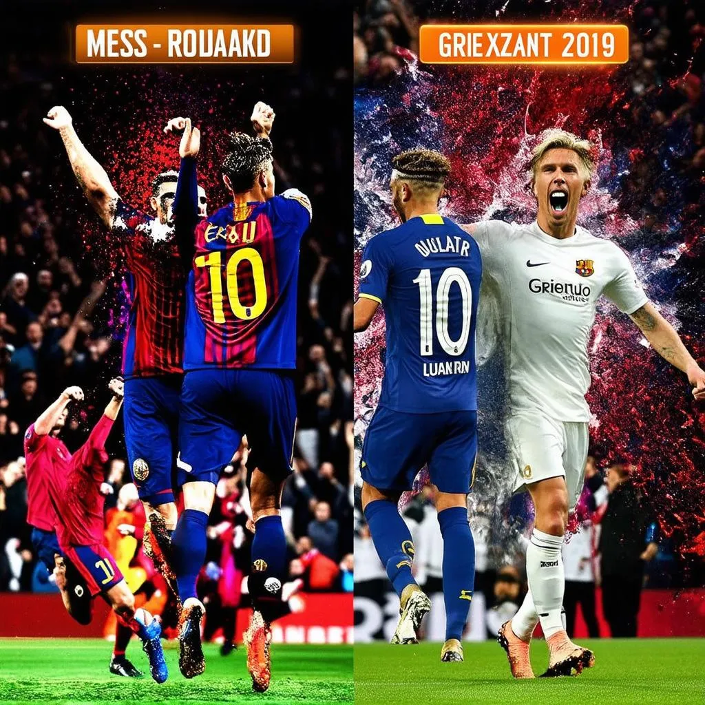 messi ronaldo neymar griezmann 2019