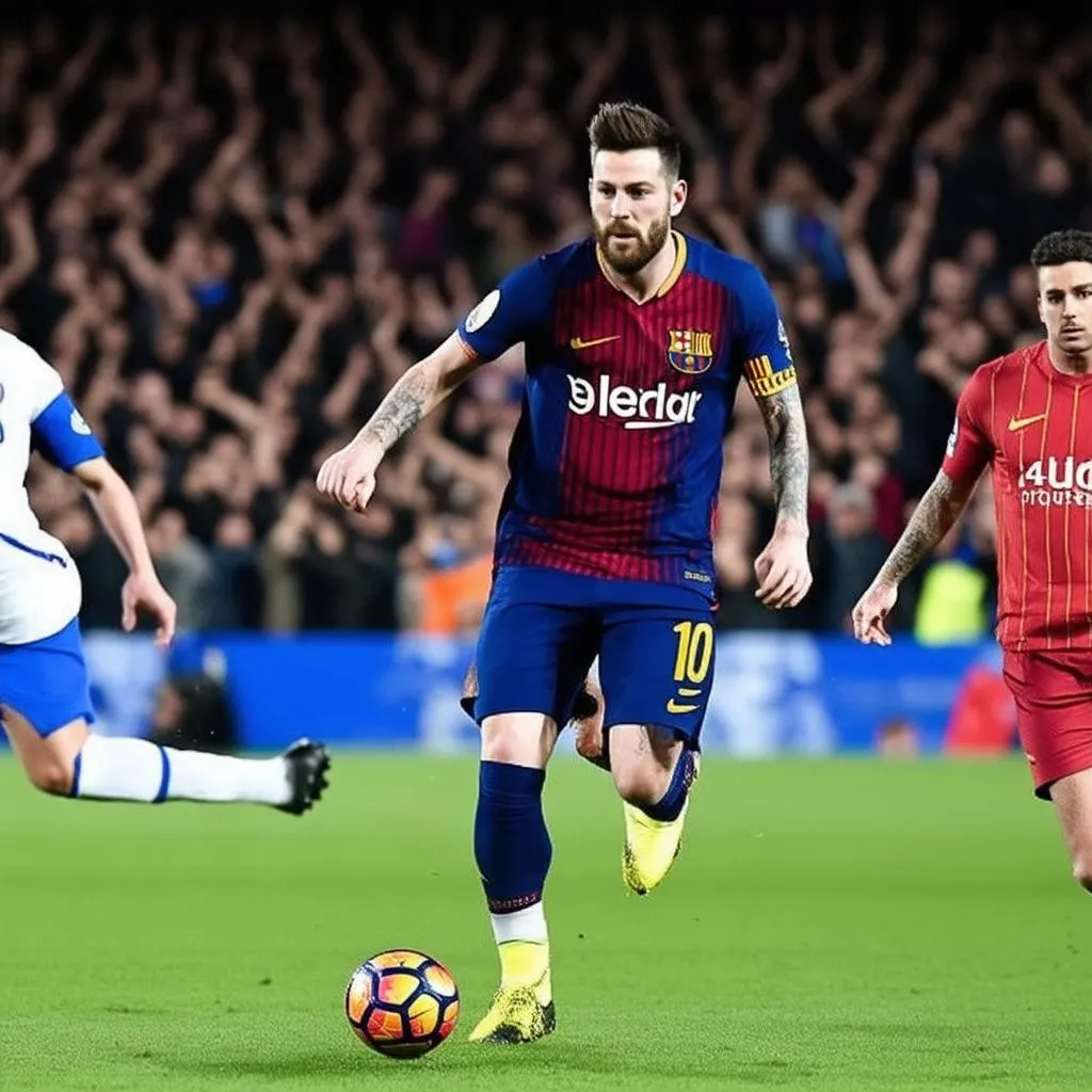 Messi trong trận đấu