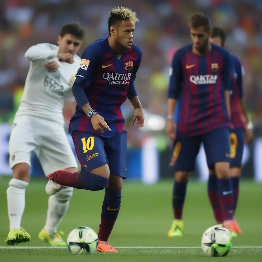 Neymar trong trận chung kết Champions League 2015