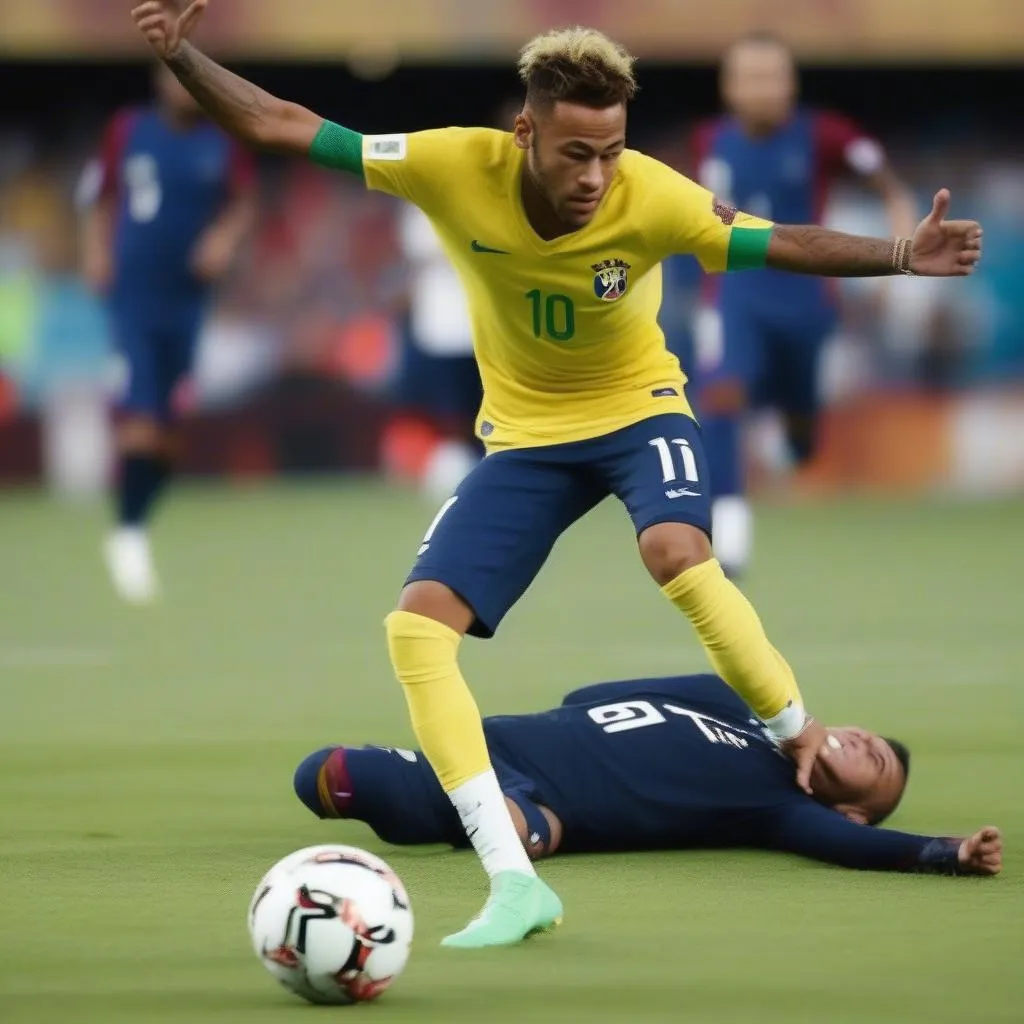 Neymar ăn vạ bị chỉ trích