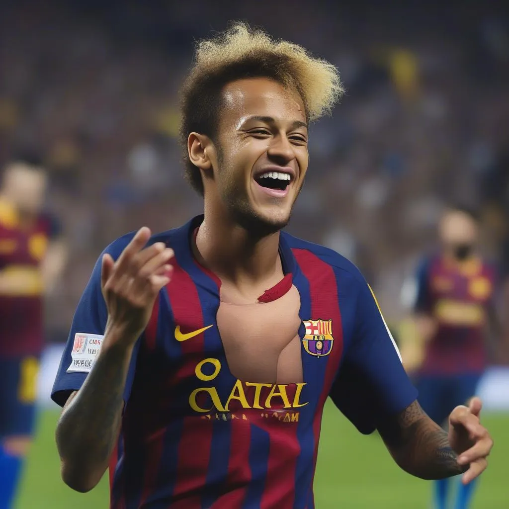 Neymar ghi bàn cho Barca