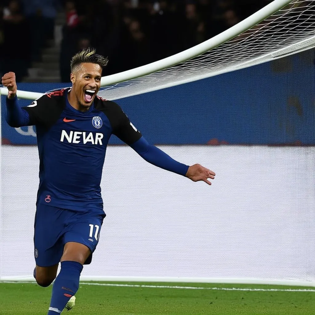 Neymar celebrating goal