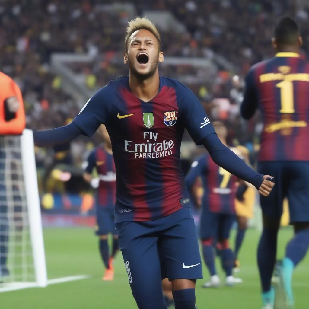 Neymar ăn mừng