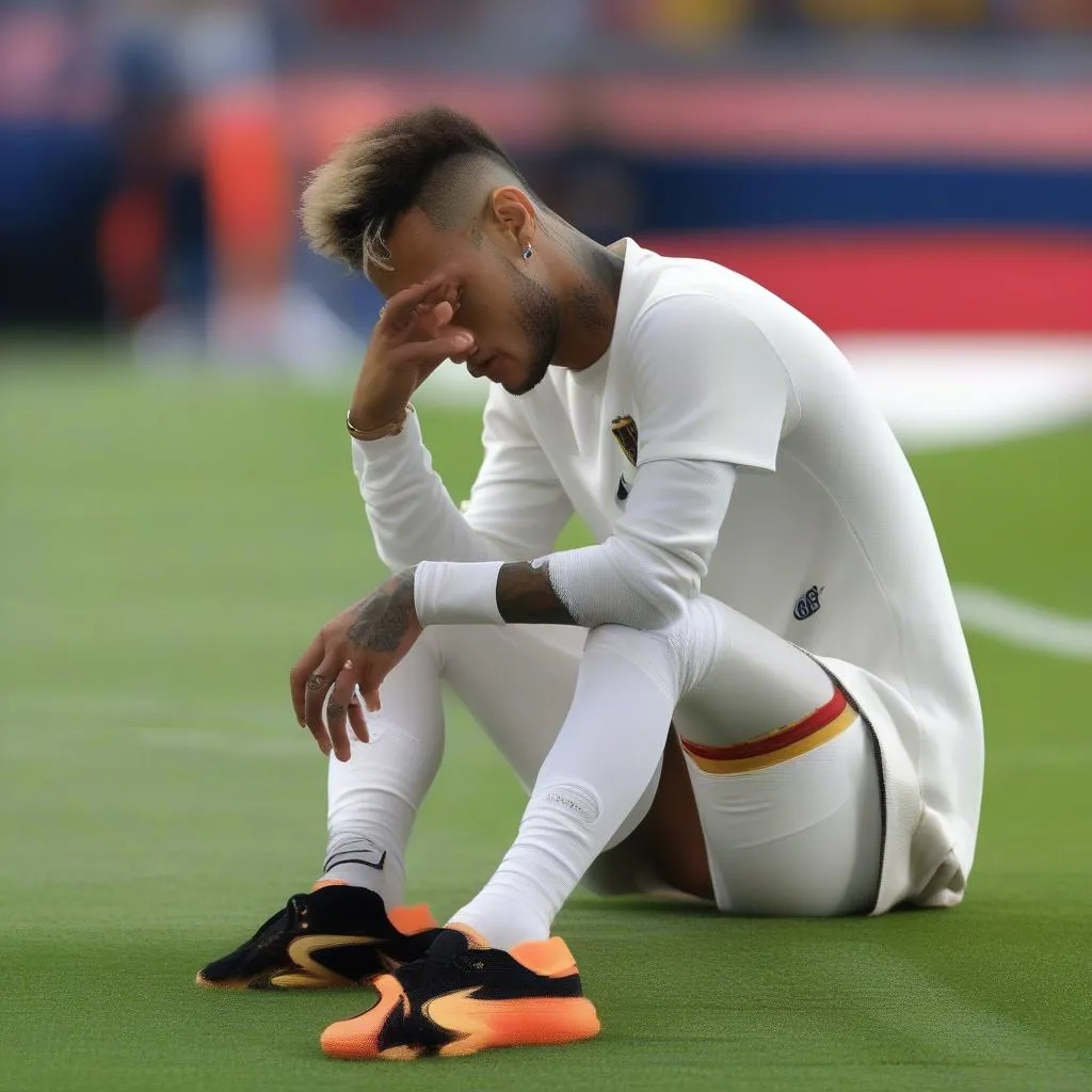 Neymar chấn thương mắt cá chân 2023