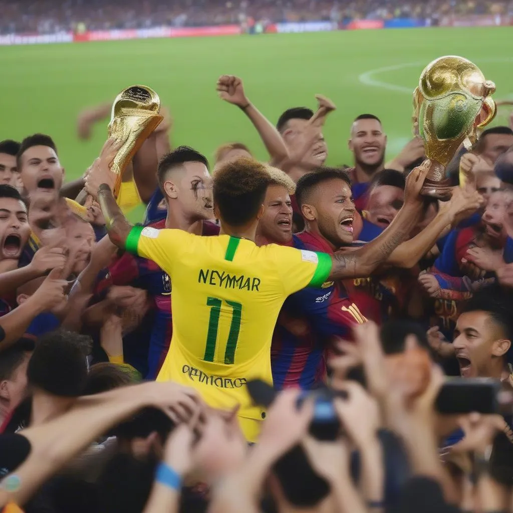 Neymar chinh phục Quả bóng vàng