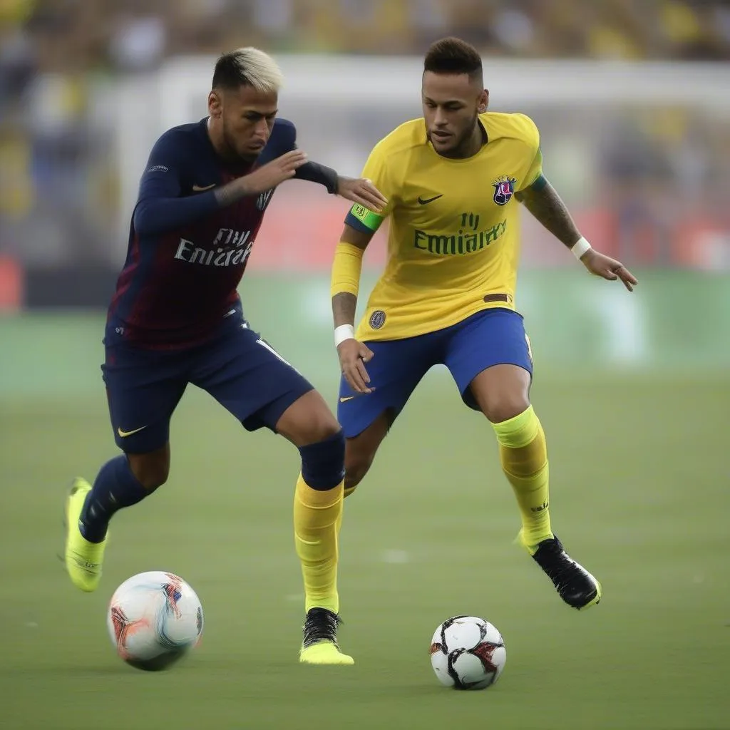 neymar cú rẽ bóng