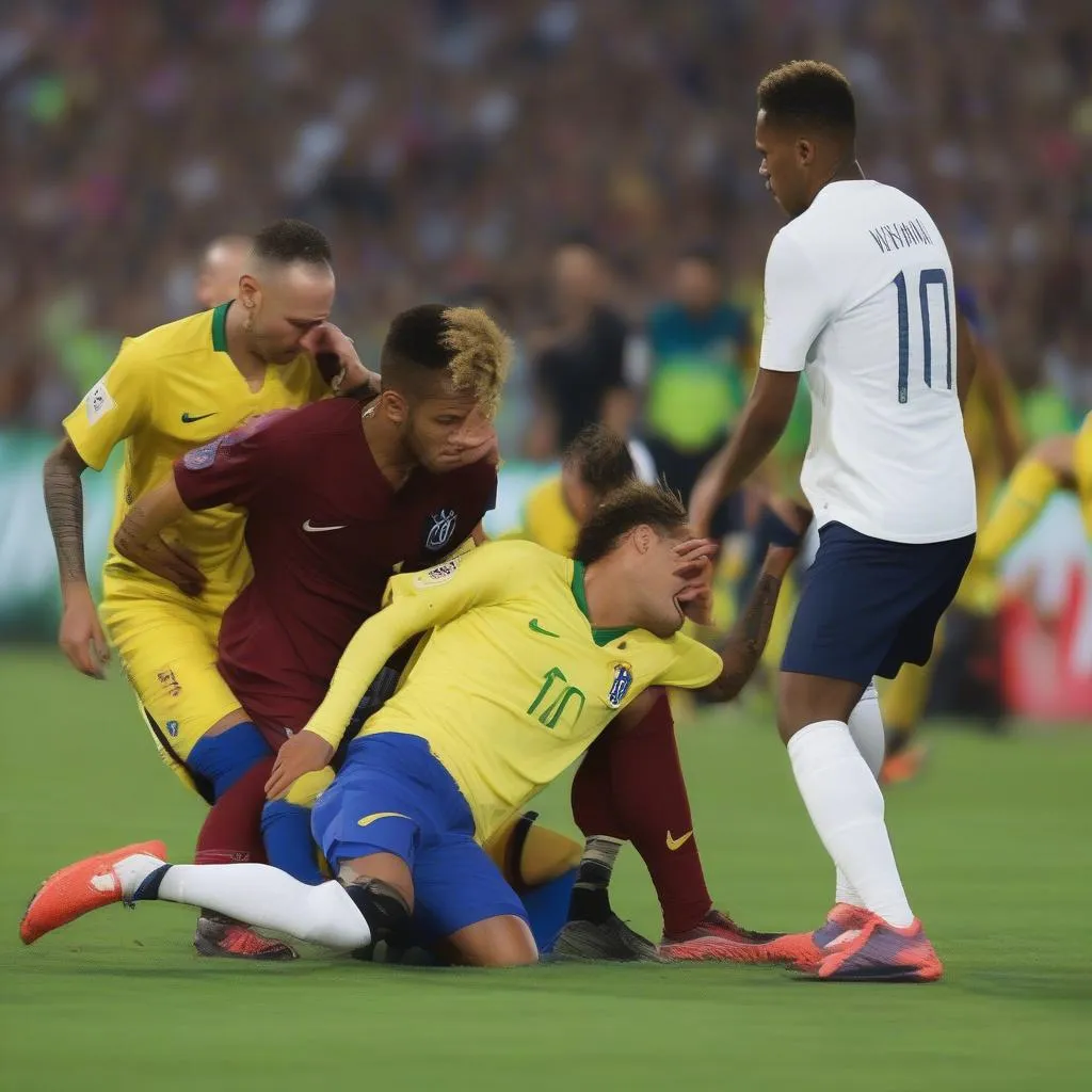 Neymar retaliates