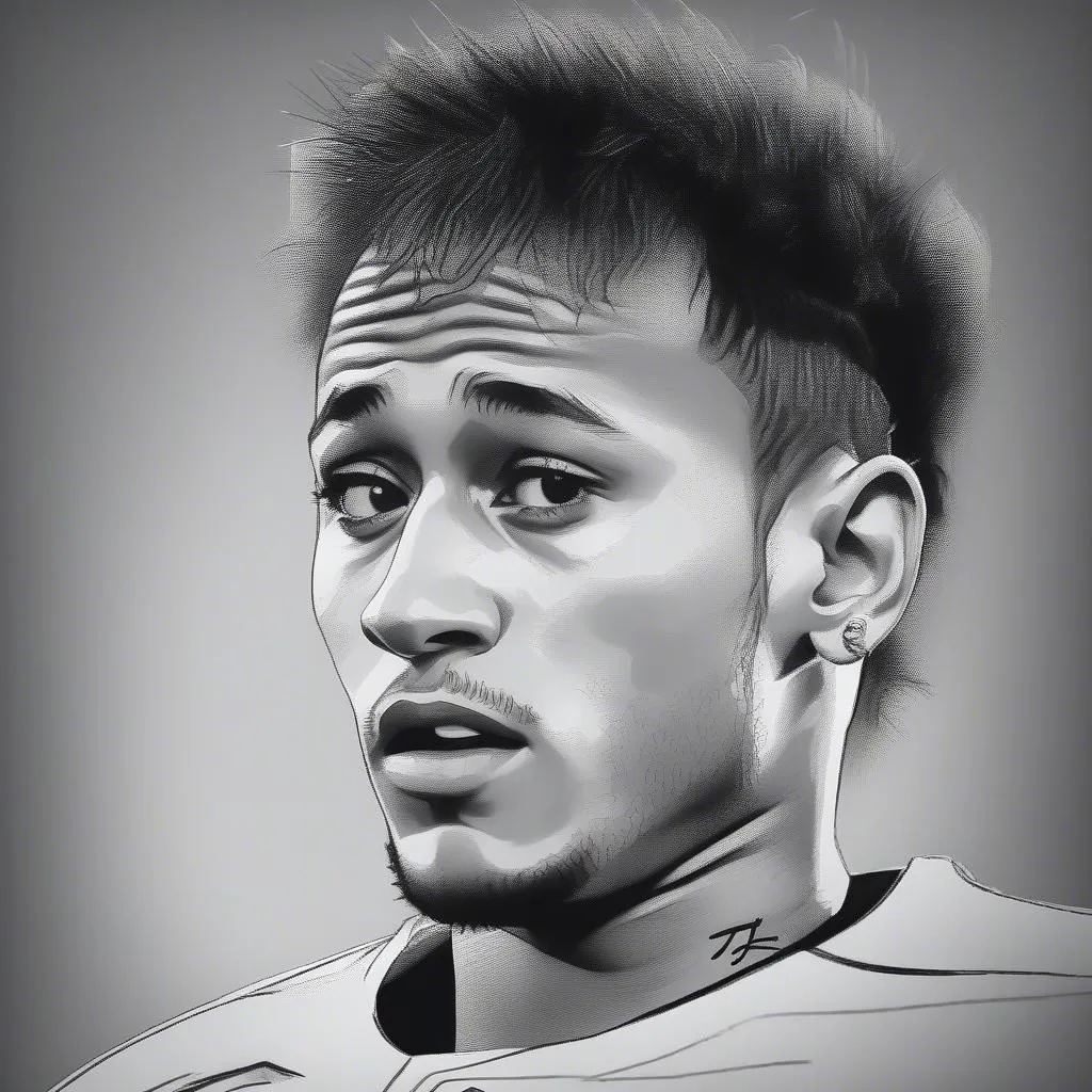 Tranh vẽ Neymar