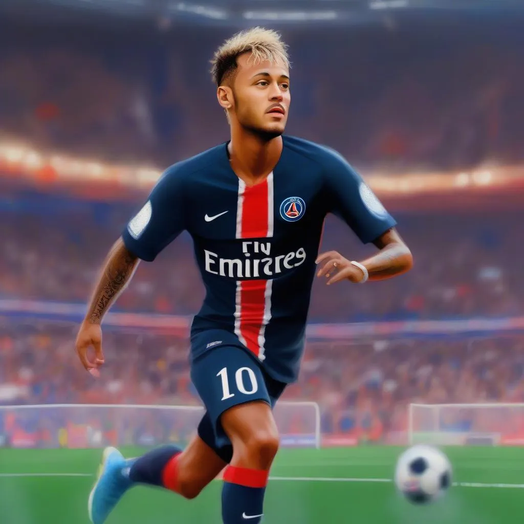 Tranh vẽ Neymar