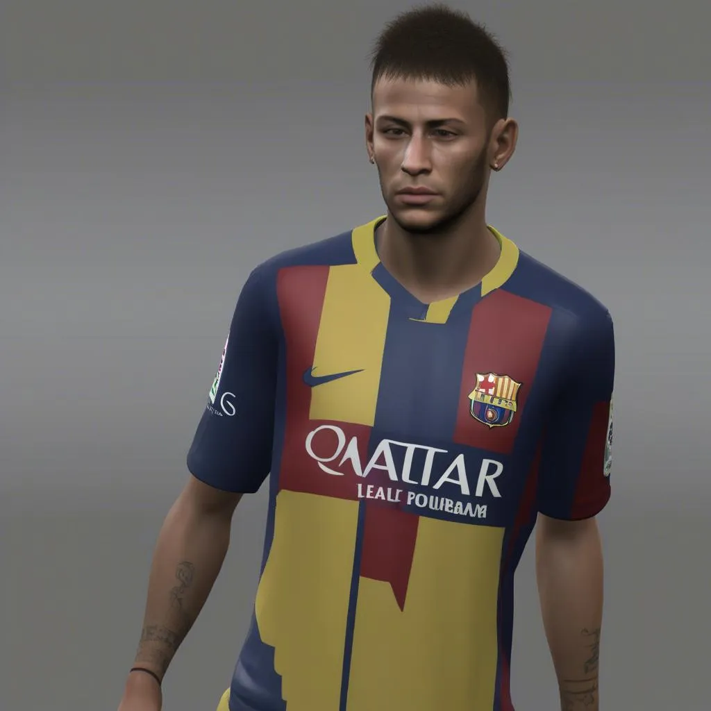 So sánh Neymar trong FIFA 14 với và không có mod