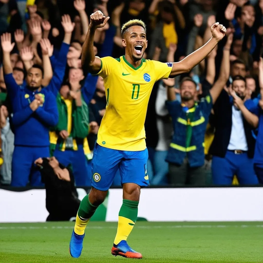 Neymar ghi bàn cho Brazil