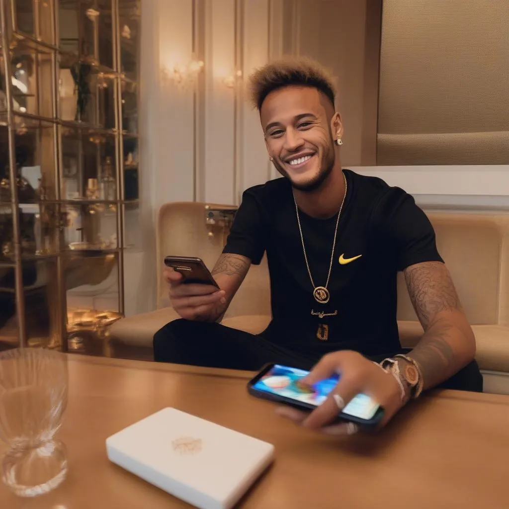 Neymar Jr trên Instagram năm 2018