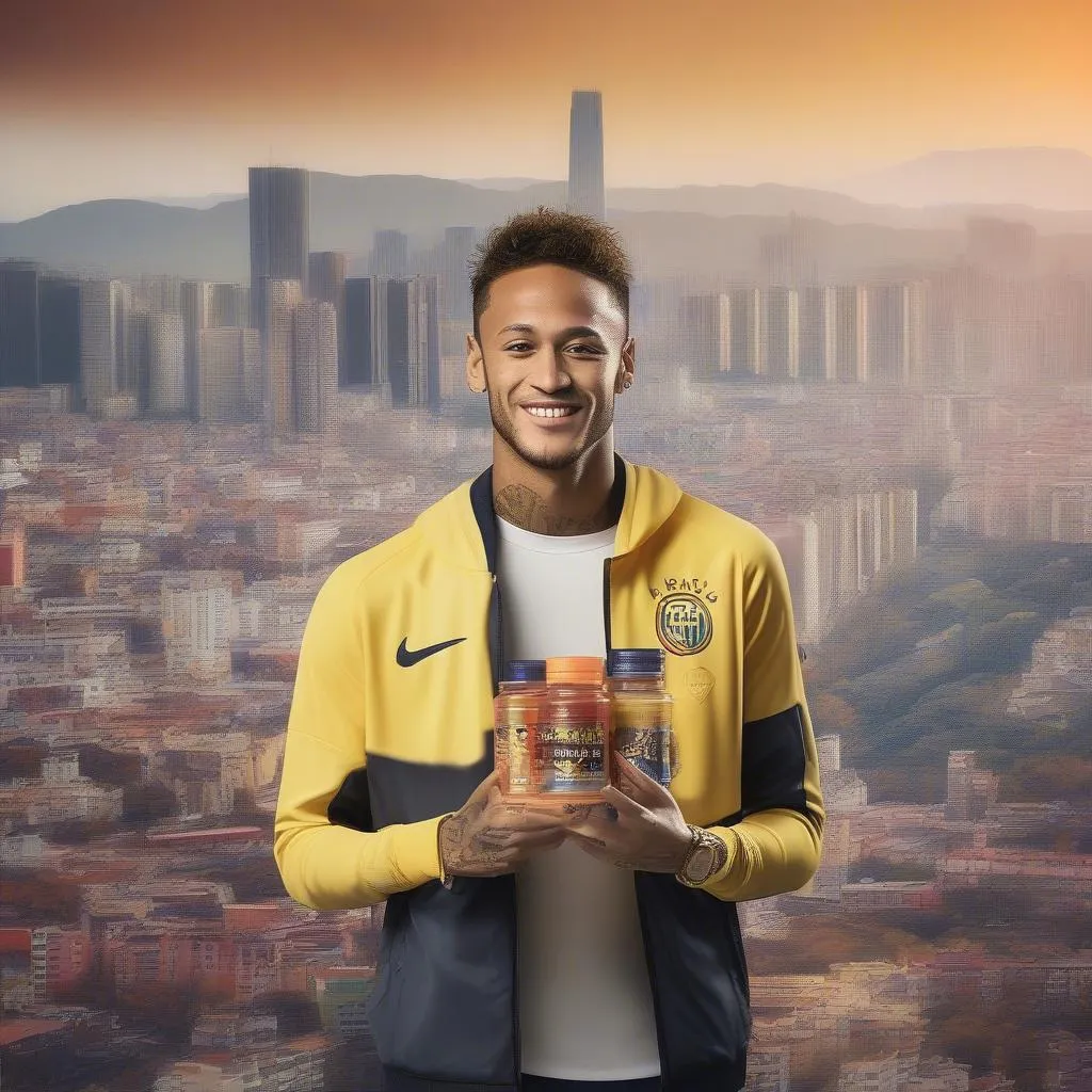 Neymar Jr quảng cáo thương hiệu