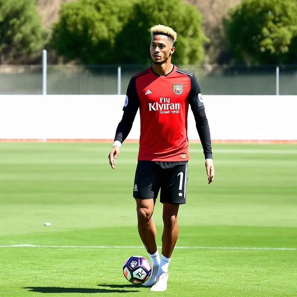 neymar-jr-training-football