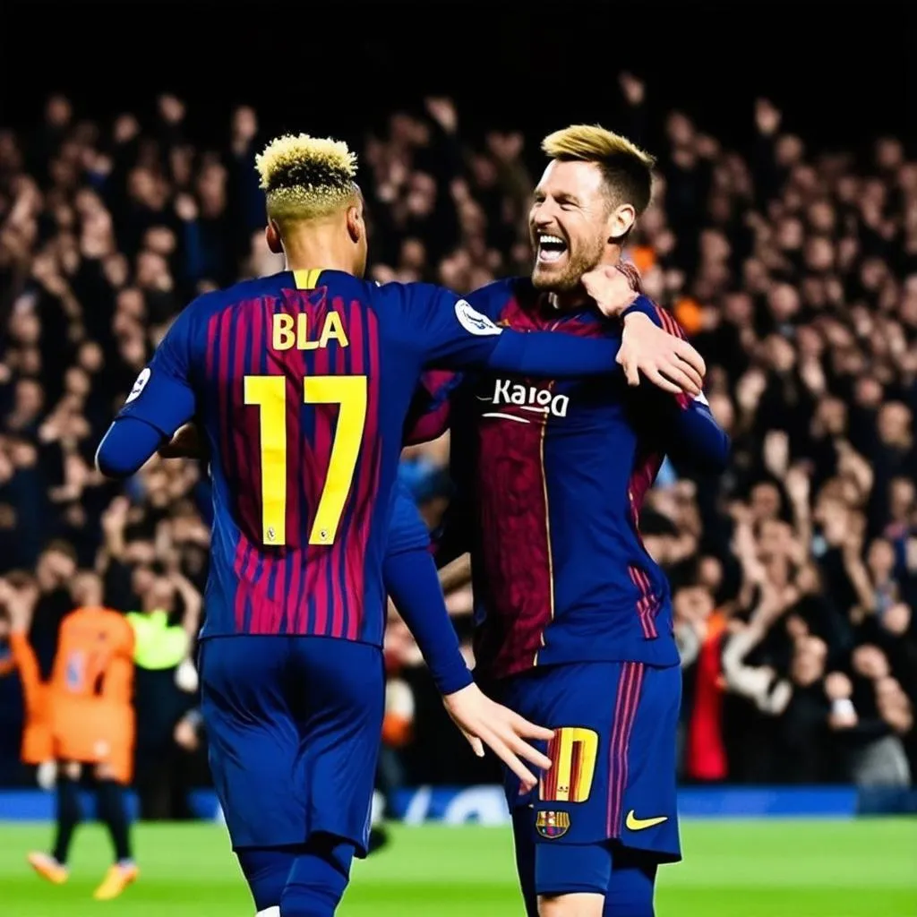 neymar jr và messi tại barca