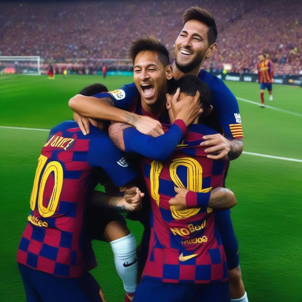 Neymar Messi Suarez Barcelona