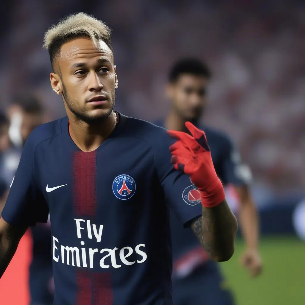 Neymar thi đấu cho PSG