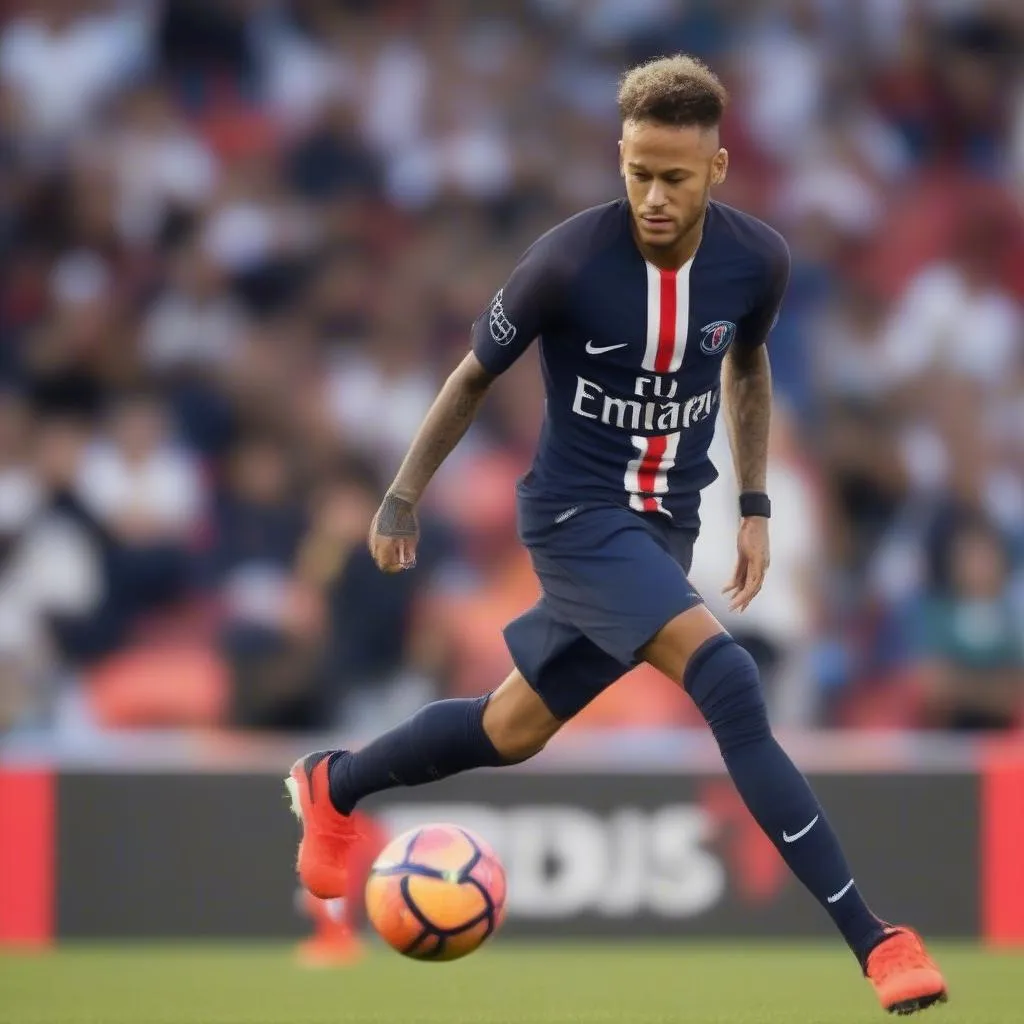 Neymar thi đấu cho PSG